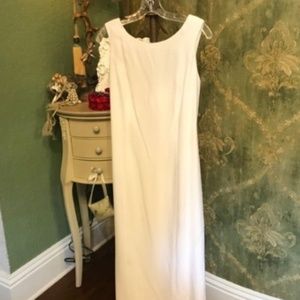 MAGGY LONDON WHITE DRESS SIZE M 8
